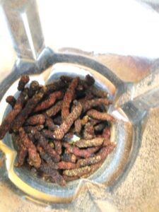 ミキサーで粉砕